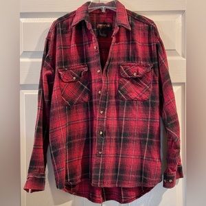 Northpointe red plaid XL flannel shirt